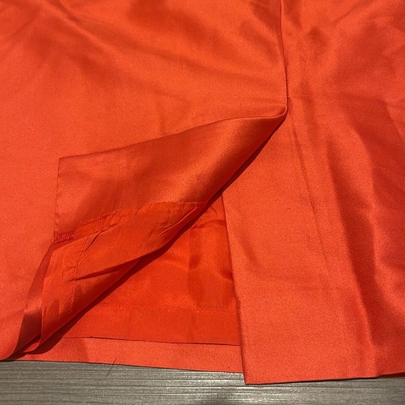 Escada Vintage Silk Blend Skirt Set In Orange - Picture 14 of 14
